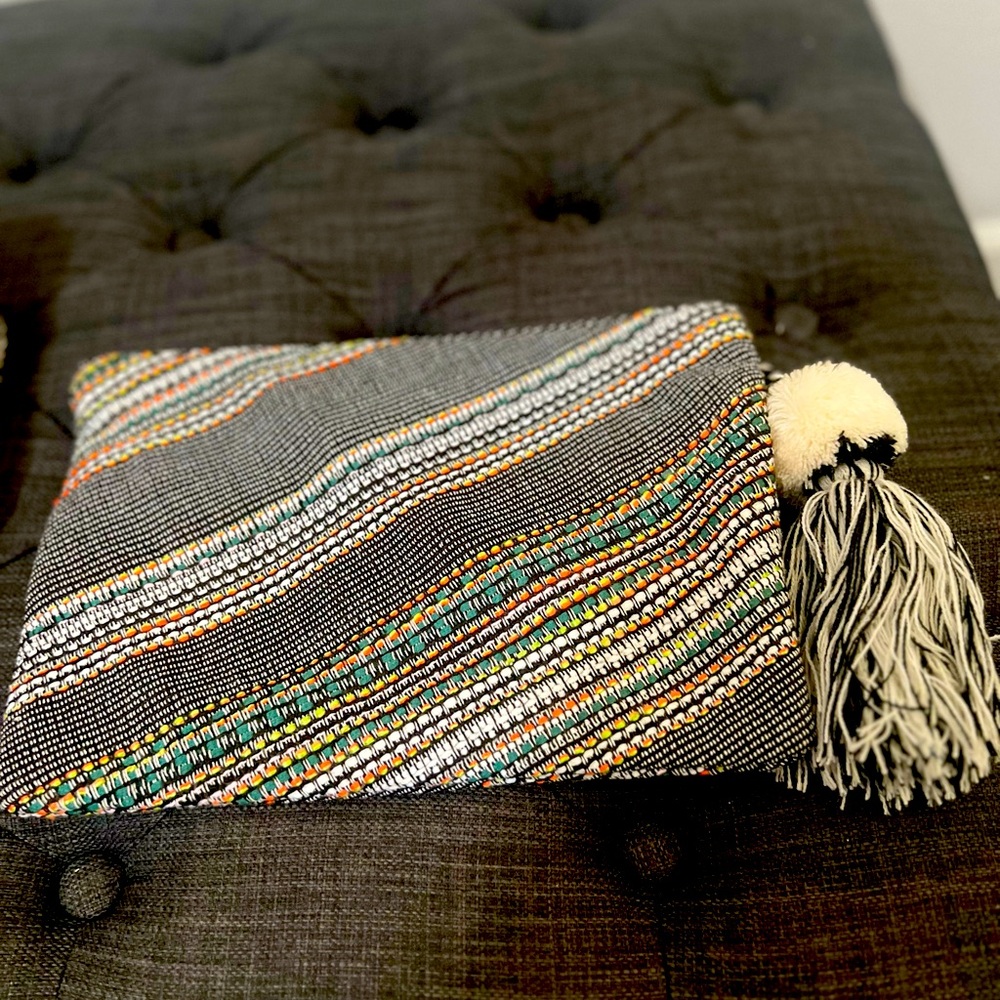 Express clutch. Hard to find fabric clutch.